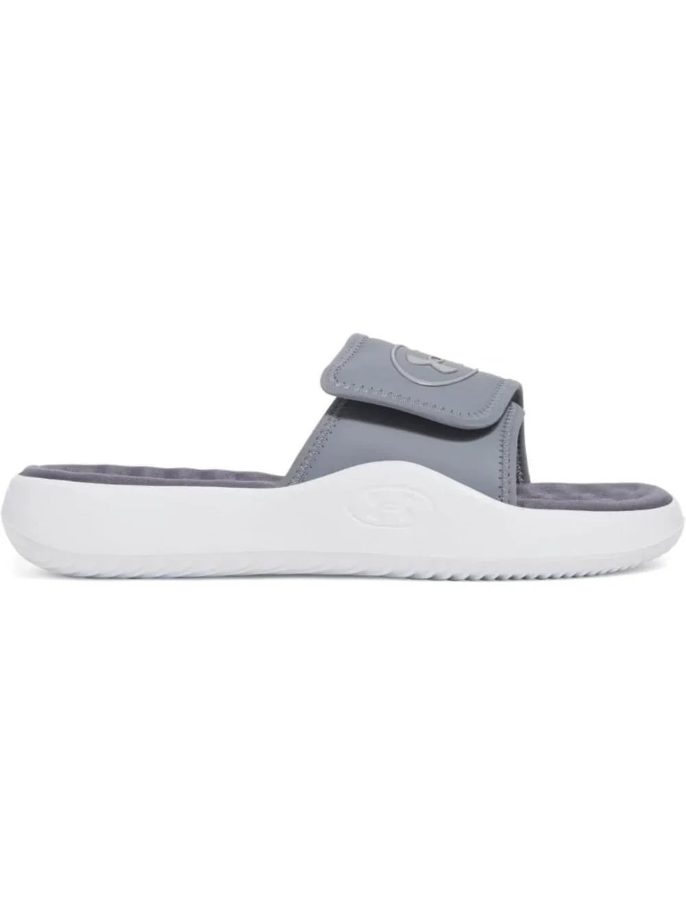 Men's Titan Grey Ignite Pro Slide Comfort Soft Rubber Slip On Flat Sandal Shoes